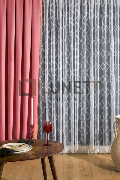 LUNETT HOME READY TO USE Pink THAT PLEATED 1X3 FON CURTAIN SINGLE WING 9212