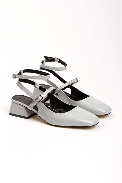 PASSAGE SHOES Women's Mary Jane Open Back Heeled Shoes 4042