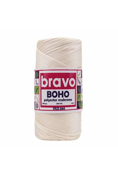 Bravo Boho Πολυεστέρας Μακραμέ 018 Κρέμ