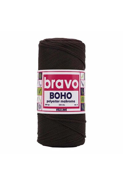 Bravo Boho Polyester Macrame 210 Σκούρο Καφέ