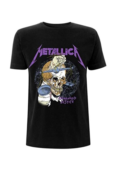 Elvino Μπλουζάκι με άνετη εφαρμογή Unisex με στάμπα Metallıca