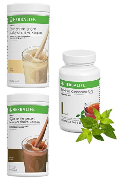 Herbalife Vanilya Ve Çikolata Aromalı Formül 1 Shake Karışımı 550 gr 100 Gr Çay