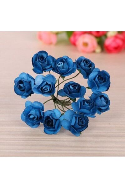 Aker Hediyelik Navy Blue Paper Rose 144 τμχ Χάρτινα τριαντάφυλλα Χειροποίητο Στολίδι Χόμπι Διακόσμηση Σχέδιο Τεχνητό Ανθοσυνθέσεις