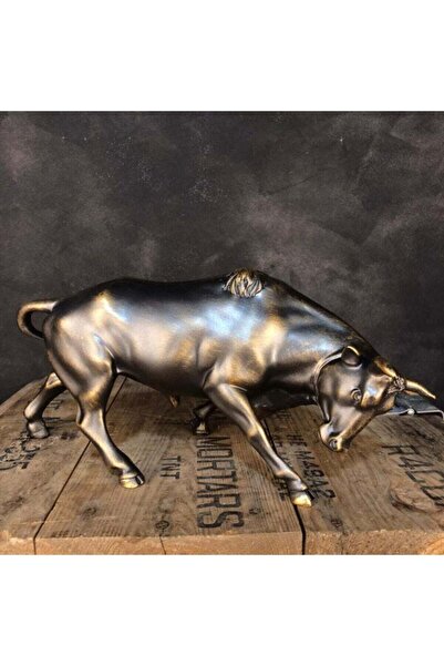 Tual Hobi Sanat Dekoromi Dekoratif Boğa Heykeli