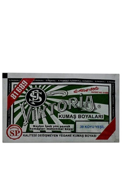 Viktoria Naylon İpek Yün Pamuk Koyu Yeşil Kumaş Kot Boyası 39