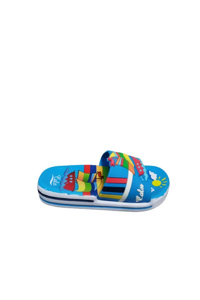 Calx Cx0368-010 Papuci de plajă de zi cu zi pentru băiat, albastru, alb, galben