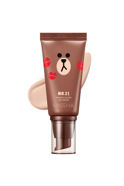 Missha كريم بي بي مرطب يقدم تغطية مكثفة 50 مل M كريم بي بي بيرفكت كوفر بعامل حماية من الشمس (SPF42/PA) رقم: 21
