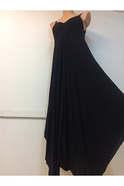 Sosyete Kaplumbağa فستان طويل مصنوع من قماش فيسكوز قطني من Belmando مع حزام ح...