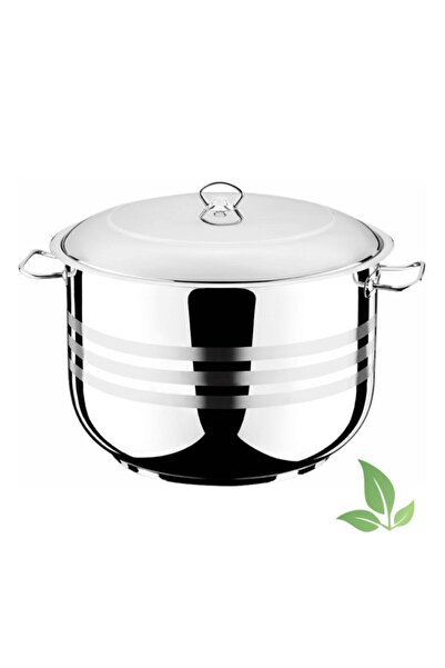 Genel Markalar 34 Cm Derin Çelik Tencere 15 Litre 304 Çelik Paslanmaz Büyük A...