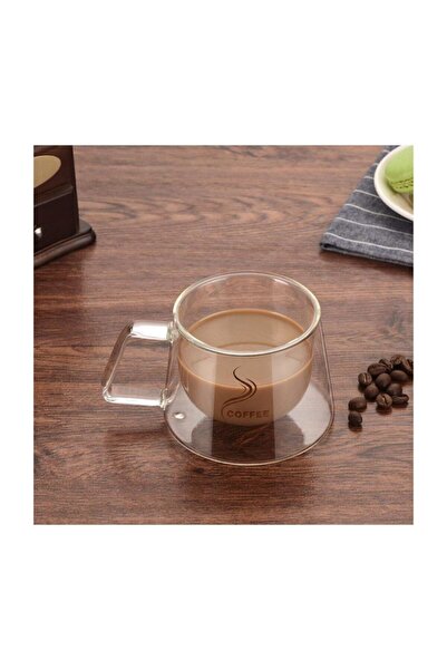 MİSSİNG Çift Cidarlı Kupa Fincan 250 Ml Çift Katmanlı Bardak 1 Adet