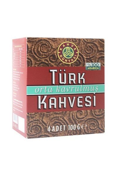 Kahve Dünyası Pack of 4 Medium Roast Turkish Coffee - 100g
