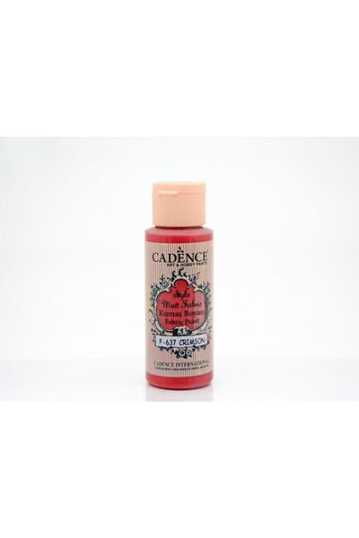 Cadence Style Mat Kumaş Boyası 637 Crimson Kırmızı 59ml