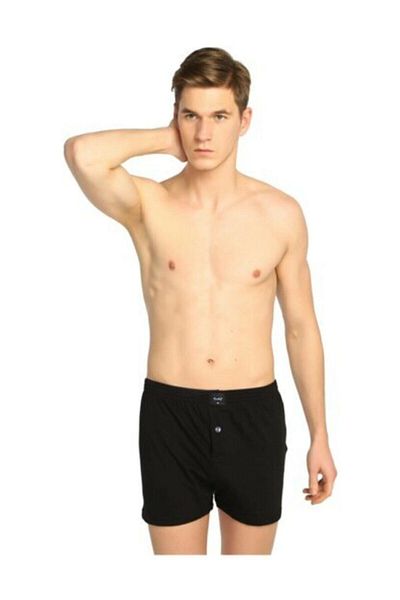 Tutku Kuzey Underwear 0117 Ανδρικά χτενισμένα βαμβακερά μασίφ μπόξερ (6 τεμ.)