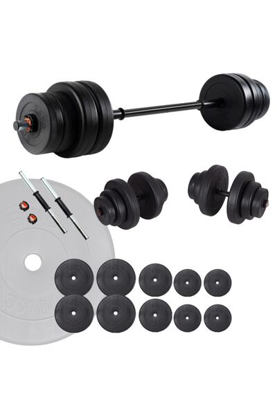 ECG Spor 65 Kg Halter Seti Ve Dambıl Seti Ağırlık Fitness Seti