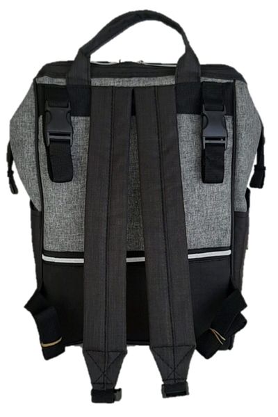 USF Gray Black Baby Care Bag Mother Baby Care Backpack Plain