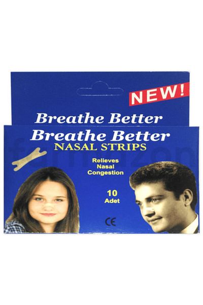 BREATHE شريط الأنف الأفضل - عبوة من 10 قطع