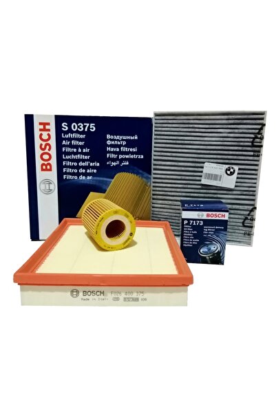 Bosch Bmw 1.16i F20 Benzinli Filtre Bakım Seti 2011-2015