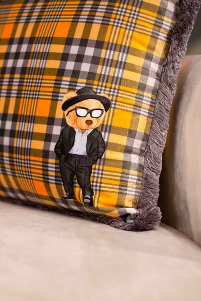 ADAHOME Teddy Decorative Pillow Suit - Bead Fiber Filled, Throw Pillow/Bear Teddy