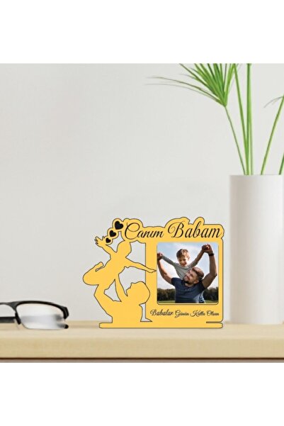 Miana Lazer لوحة هدية عيد الأب، إطار صورة قائم للأب والطفل (الصورة غير متضمنة)