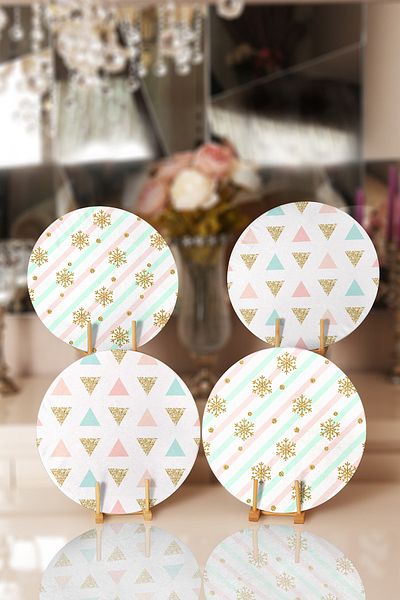 Realhomes Gold Detailed Placemat & Supla on 4 Colored Lines