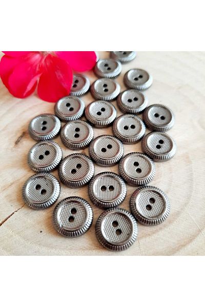 canan dizayn Metallized Button 13 Mm (20 Pieces)