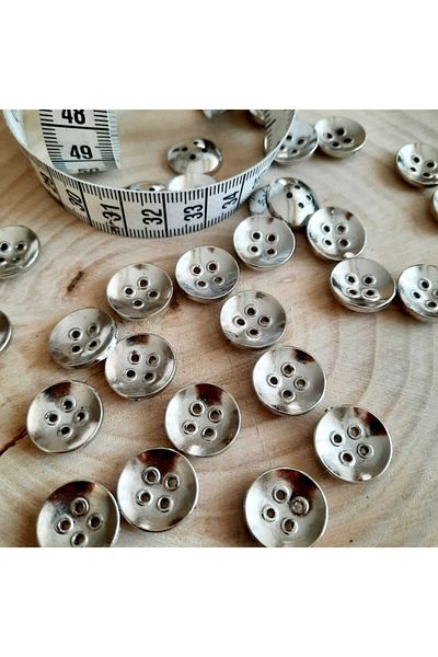 canan dizayn Metalized Eyelet Detailed Button 15 Mm (20 Pieces)