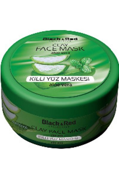 Black Red Clay Face Mask with Aloe Vera Extract 400 gr