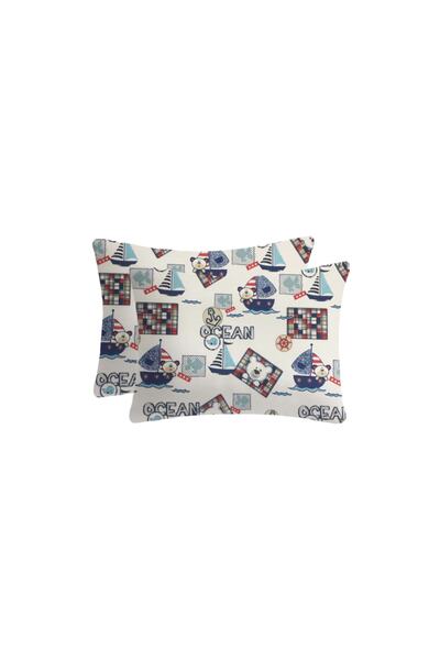 liefhome غطاء وسادة أطفال بسحاب من القطن بنسبة 100%| 35x45 (2 قطعة)
