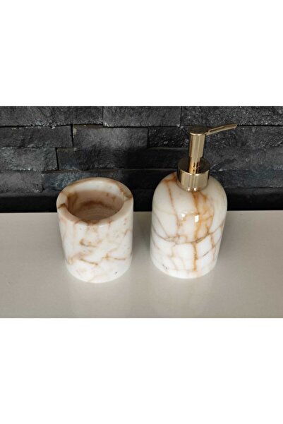 Polen Stone Set de baie din 2 piese Bal Mermer