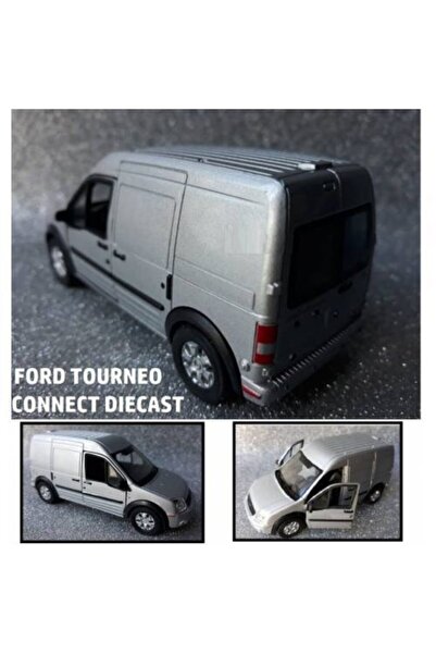 Diecast Ford Transit Connect Diecast Metal Araba Kapı Açılır Sılver