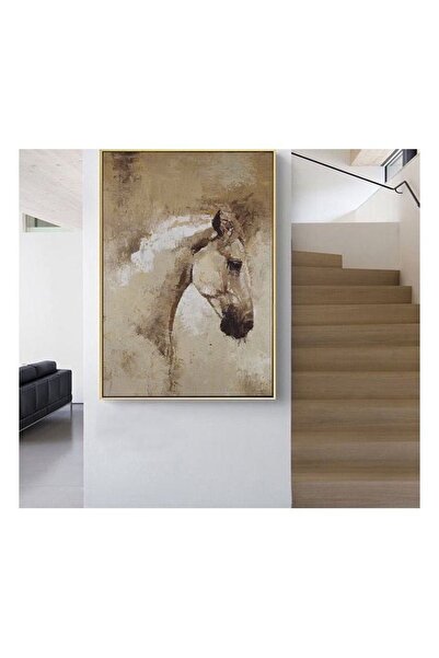 Markazip Altın Metal Çerçeveli Kanvas Tablo 70x100cm Kod: Lk601-k-a