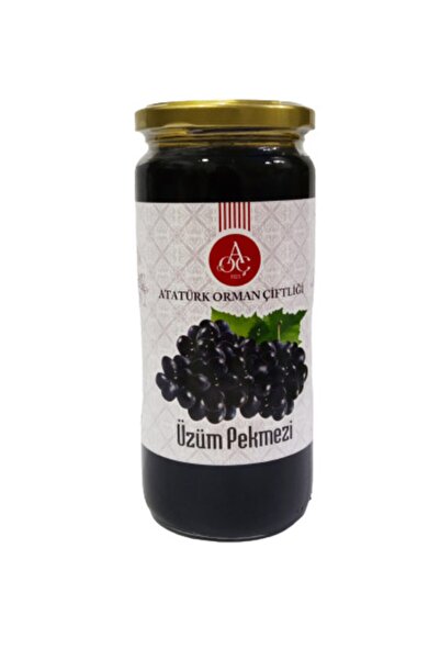 Atatürk Orman Çiftliği Aoç Üzüm Pekmezi Cam Kavanoz 620 Gr Katkısız Doğal Ila...