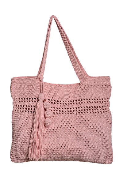 Bakras Рожева макраме плетена сумка