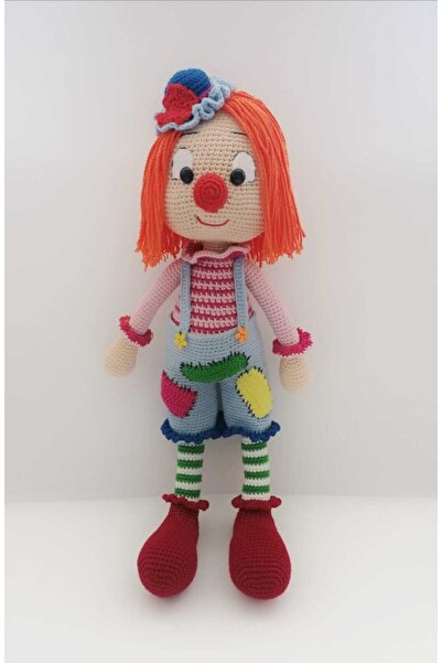 OYUNCAKPARK Şirin Palyaço Amigurumi Organik Oyuncak