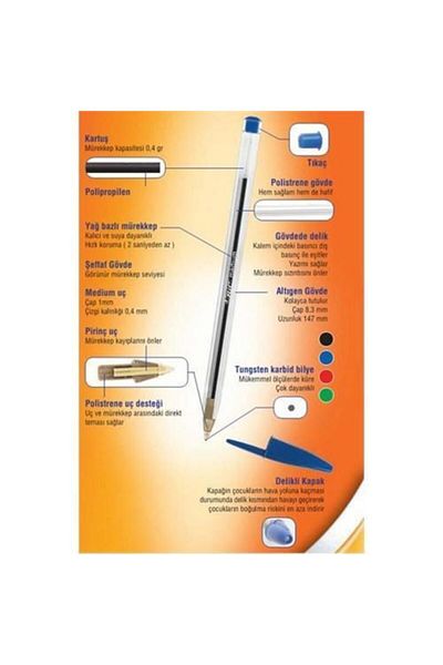 Bic Cristal Original Medium - 10 Ballpoint Pens