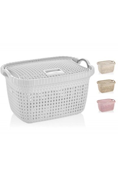 Rio Beyaz Çamaşır Sepeti