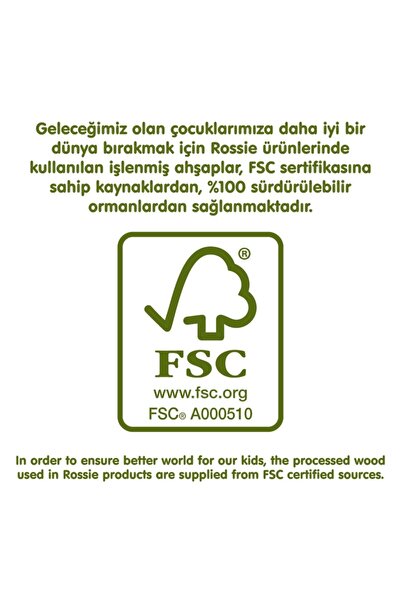 Rossie Ahşap Türkçe Alfabe Yapboz | 18+ Ay | 30 Parça