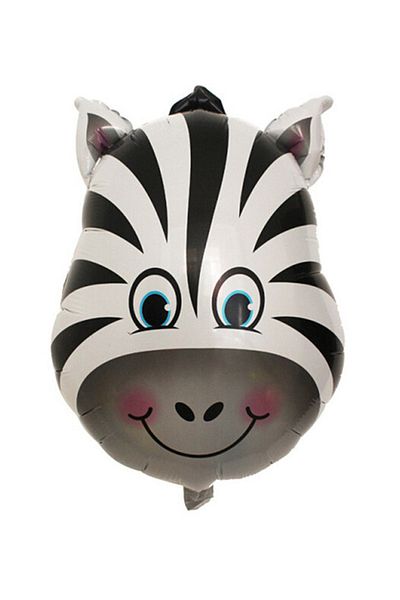 Kazanabil Safari Animals Zebra Foil Balloon 30cm