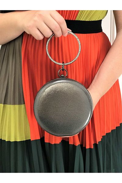 womenacs Geantă clutch portofoliu rochie de seară pentru femei, placată cu piatră, brodata cu platină