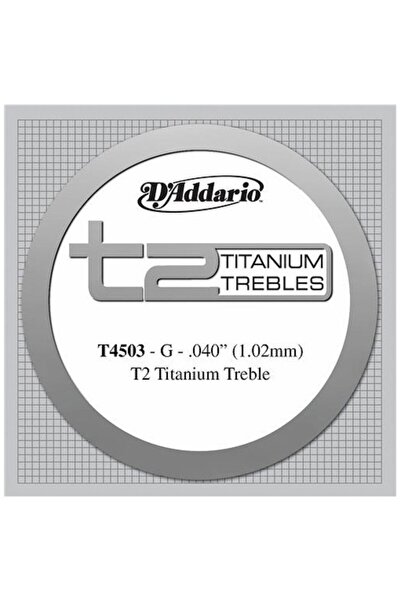 Daddario D'addario T2 Titanium Normal Single String T4503 - Sol Tek Tel Klasi...