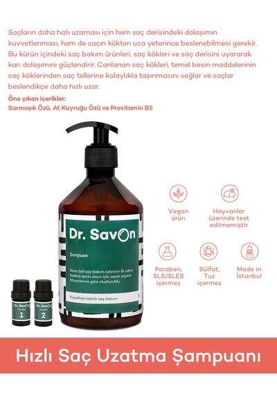 Dr. Savon Hızlı Saç Uzatma Şampuanı