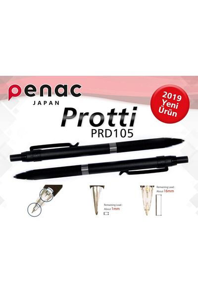 PENAC Versatil Pencil (Mechanical Tip Pencil) Protti 0.5 Mm Gray Double Chuck Prd 105 MP0205GY07