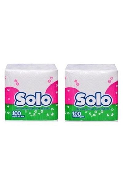 Solo 2 Pack Super Napkins - 100pcs