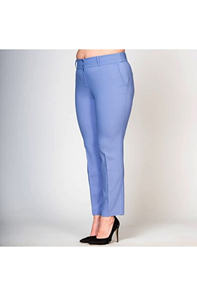 dml giyim Bilekte Boy Yandan Cepli Likralı Kumaş Pantalon