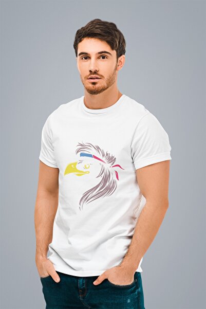 ErTaPassage Vulturul Alb cu imprimeu Bărbați tricou - T5613846