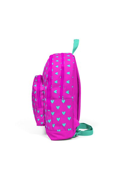 Coral High Set de genți din 2 piese cu model de inimă roz Adalinhome Kids