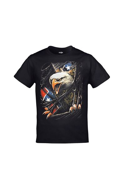 Orijin Tekstil Eagle Claw Printed Unisex Black Tshirt