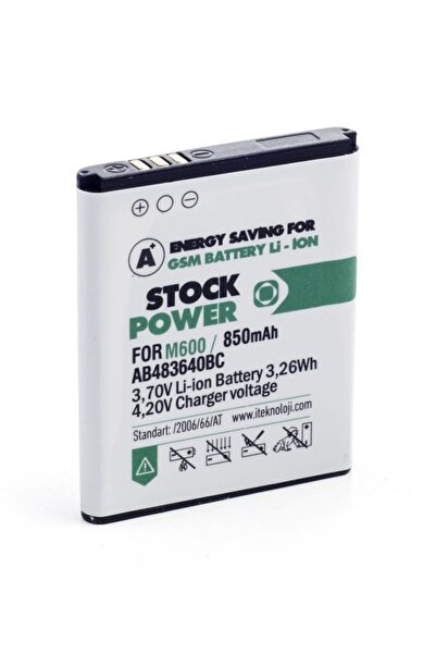 Stock Power Samsung S8300 M600 Batarya