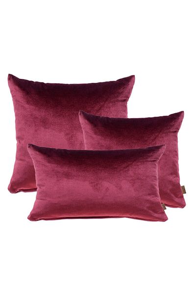 Alacastore Set de perne umplute cu catifea Cherry Rotten de culoare solidă, 3 dimensiuni diferite