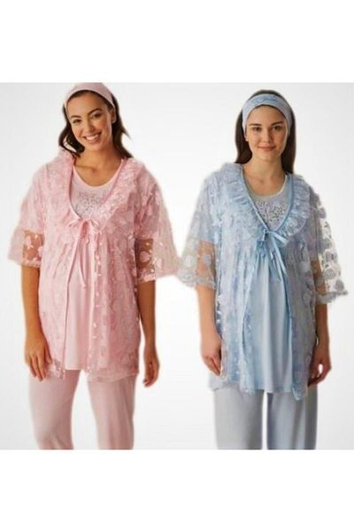 Haluk Bayram Pink Triple Maternity Set